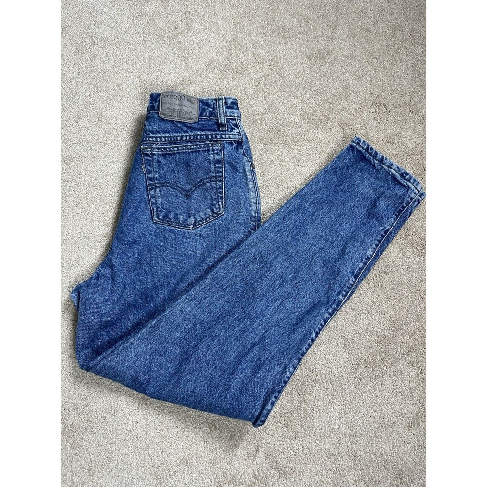 VTG 90s Levis 900‎ Series Silver Tab Women 12 28x30 High Rise Tapered Mom Jeans